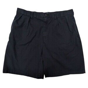 Polo Ralph Lauren Tyler Shorts Mens 36 Preppy Navy Pleated Chino Vintage 90s Era
